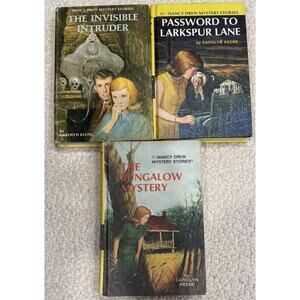 Lot of 3 Nancy Drew Mystery Stories Carolyn Keene Hardcover Books #3, 10, 46